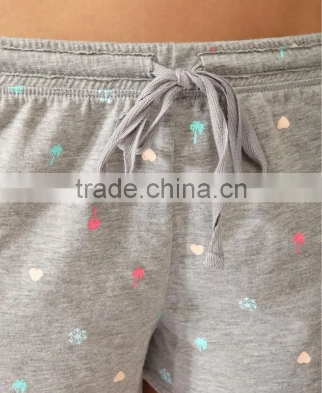cotton knit tank and shorts
