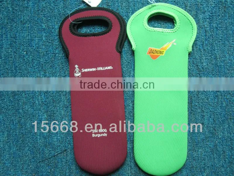 GR-B0195 high quality cheap price neoprene wine bag