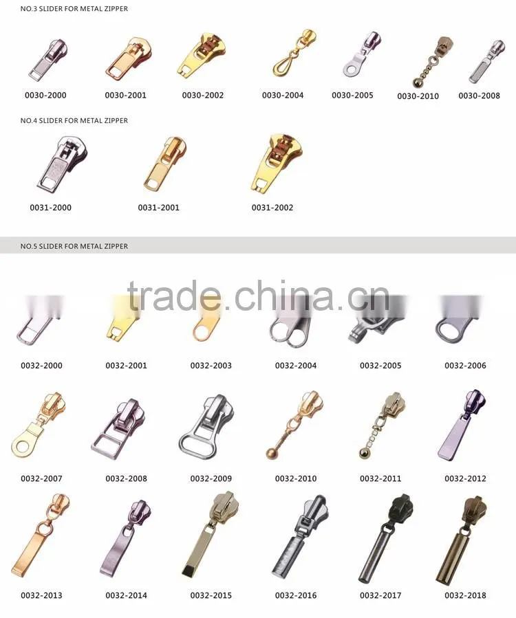 low price antique brass close end #4 YG slider metal zipper with semi auto lock slider jeans zipper