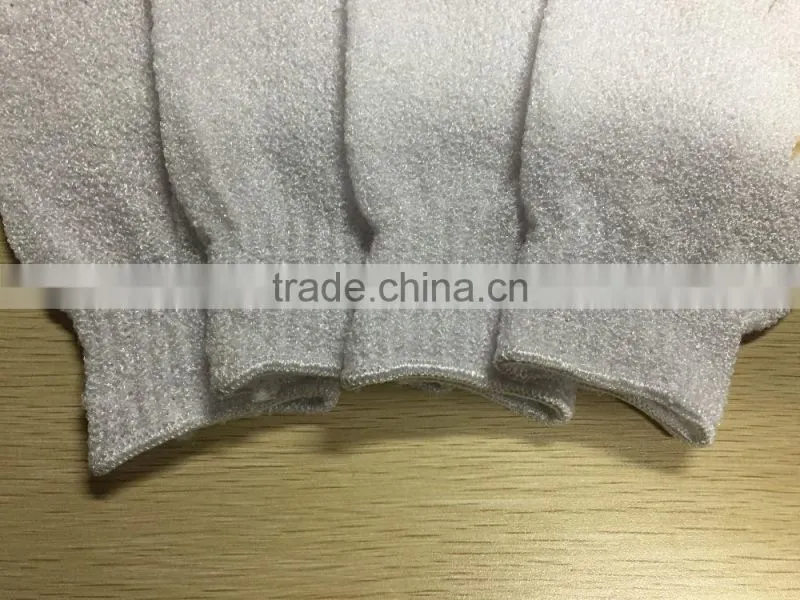High quality White Nylon Exfoliating Bathing SPA Gloves in 2016