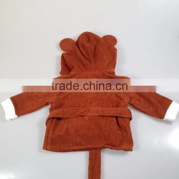 Kids pajamas bathrobe children animal pajamas 100% cotton wholesale