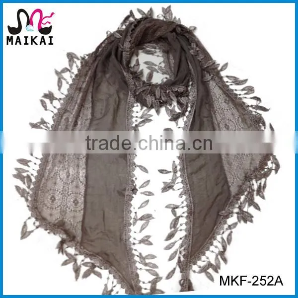 Elegant women's high fashion beautiful lace yiwu scarf