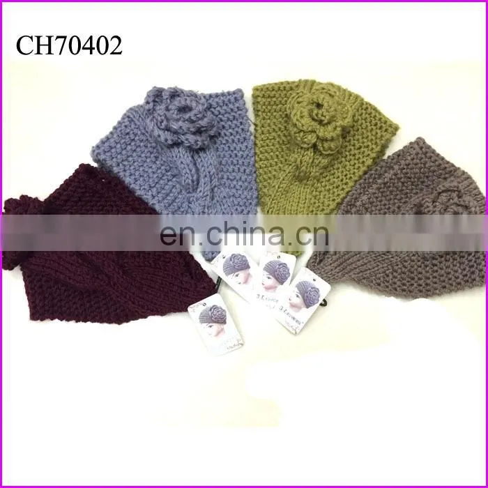 rhinestone decorated girl headbands crochet pattern