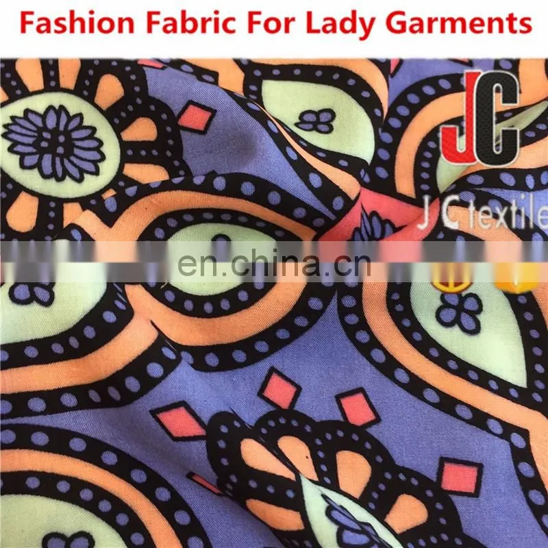 shaoxing textile high quality 100% rayon cloth material for dress