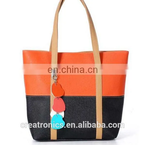 CR english amazon hot selling most popular ladies cheap bag high-capacity with fringe split joint pu leather beautiful hand bag