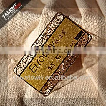 custom company membership metal Gold Card