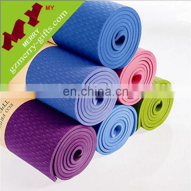 Gym home exercise wholesale eco yoga mat tpe with vent bag