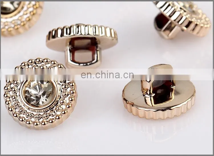 Abs Plastic Rhinestone Button BA60175