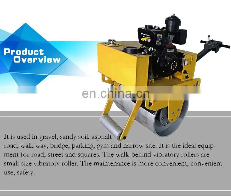 Hand operated single drum road roller for sale