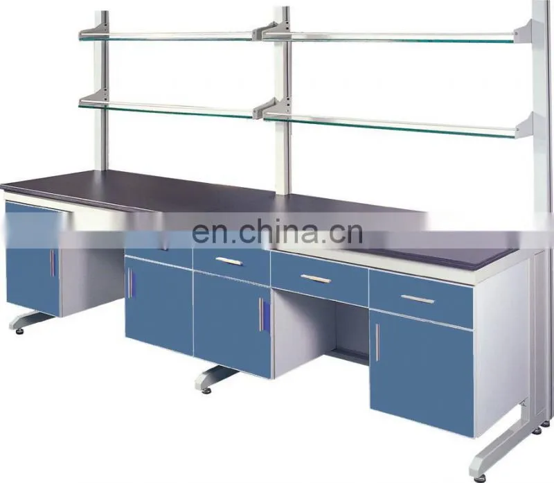 10ft metal work bench Steel lab furniture design/school laboratory chemicals/lab table with sink