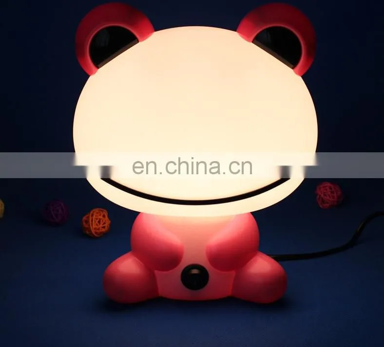 Amazing animal style night light cartoon abs plastic lamp bed light for kids