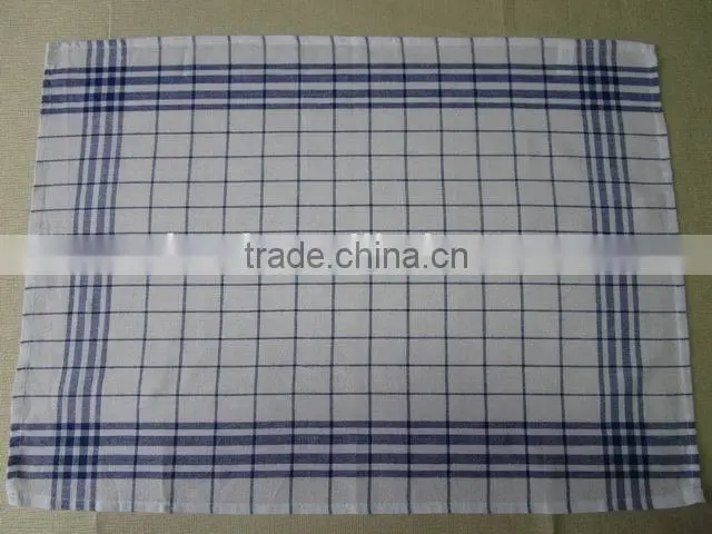 Kitchen textile poly-cotton check cheappest kitchen towel