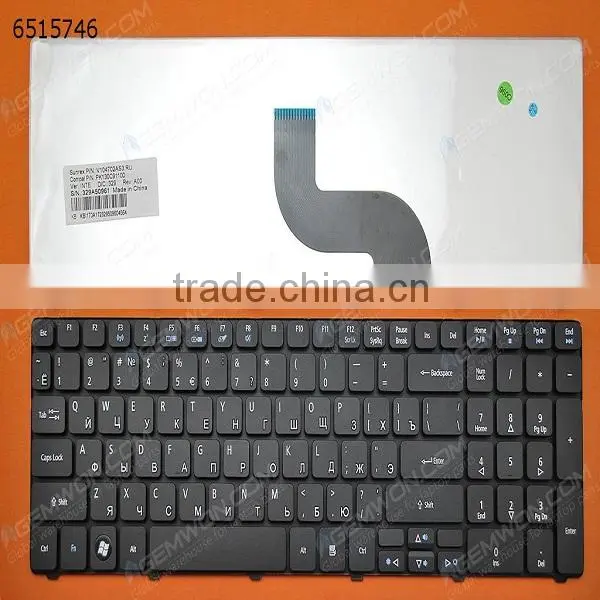 Laptop Keyboard For ACER AS5741G BLACK(Compatible with 5810T),RU Layout