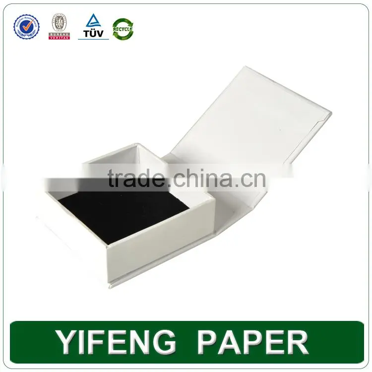 simple printing packaging luxury jewelry box rectangle folding paper box