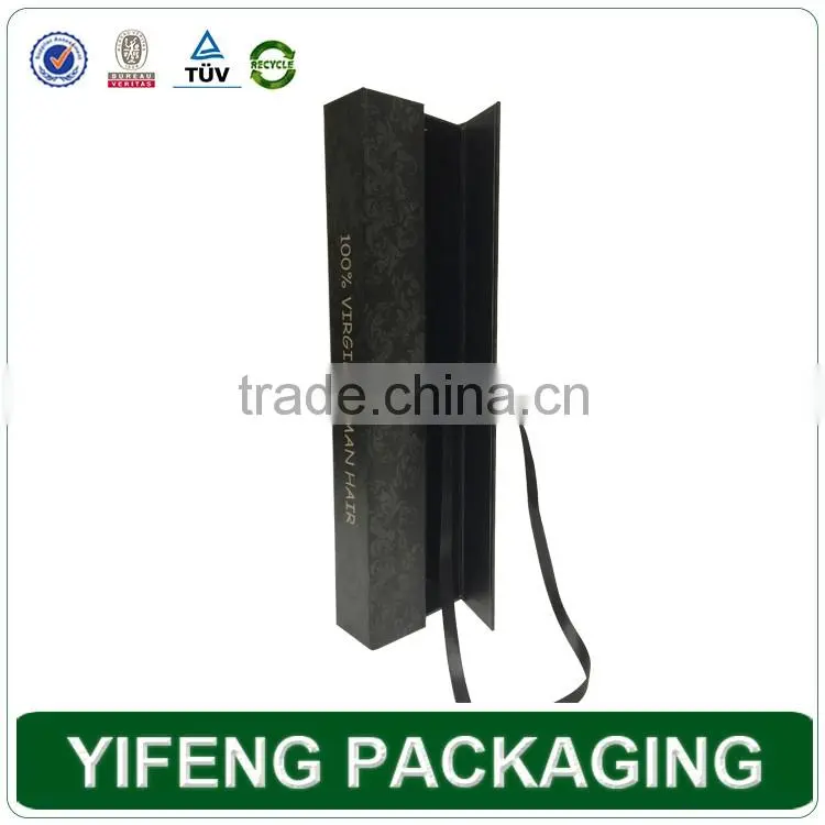 Luxury design custom hair weave box packaging