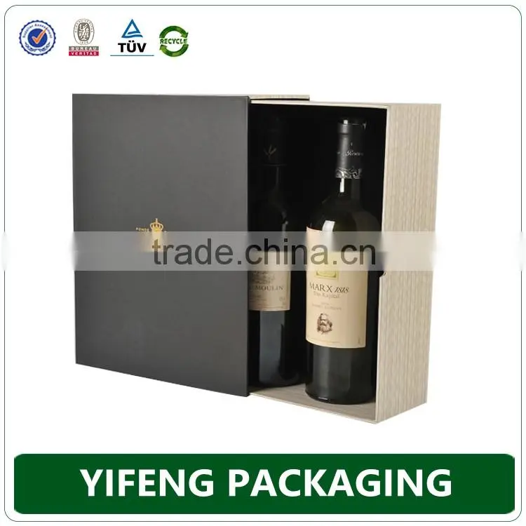 Luxury Custom Print Wine Box Packaging Cardboard Wine Gift Box