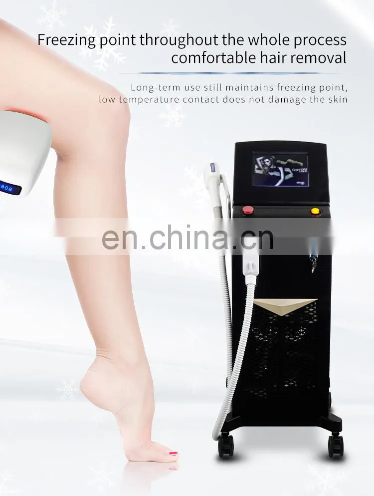 Factory price A-lma 755 808 1064 Diode Laser Hair Removal Beauty instrument Mixed 3 wavelength Suitable for all skin tones