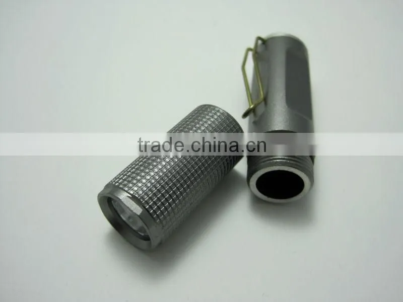 1 led high power aluminum mini flashlight pocket straw hat torchlight