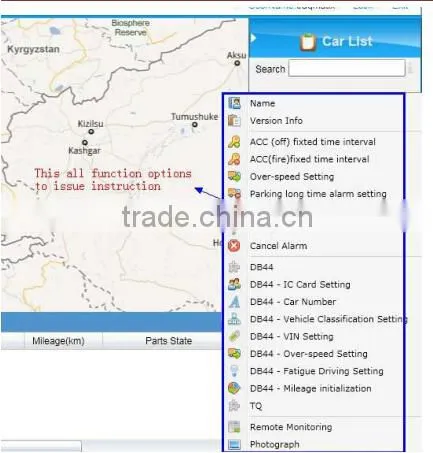 S1000 Web based software for vehicle gps tracker online tracking google map backup