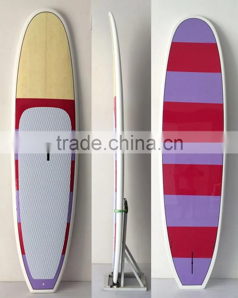 Custom design fiberglass sup paddle board with eps foam core