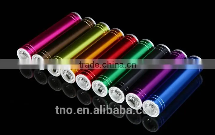 Custom lipstick power bank 2600mAh portable mobile charger for smart phone