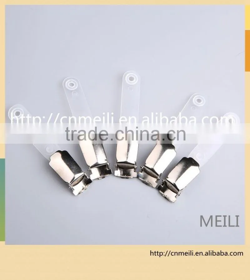 Metal plastic id Card badge Holder Clips From China