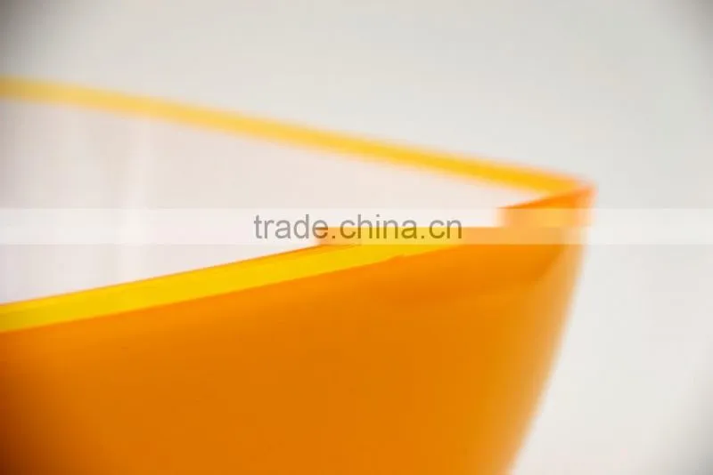 Hot sell Creative Colorful Plastic Round shape fruit plate