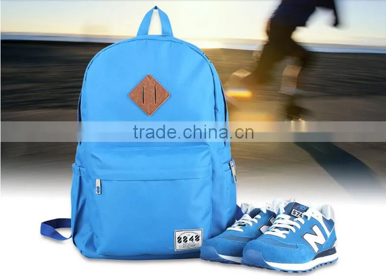 canvas sport backpack 2016 spring fashion school backpack