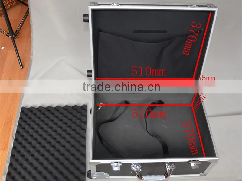 Black Embossing Aluminum Luggage Case