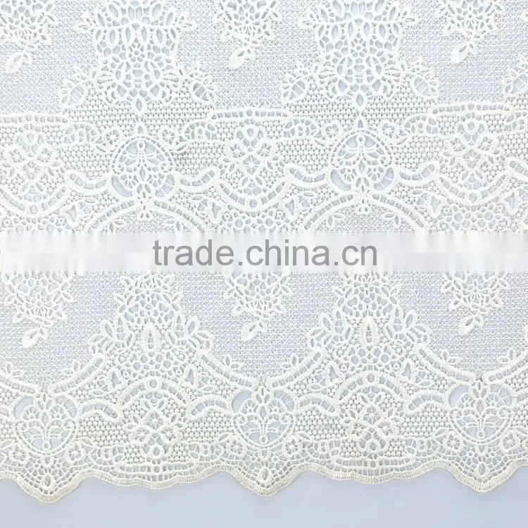 Top quantity New product indian ladies embroidery designs lace voile fabric for vest