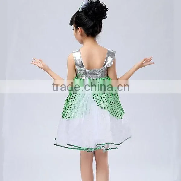 Promotion price bubble skirt flower girl dress flower girl baby party dresses (rose/ gold/ pink/ green)
