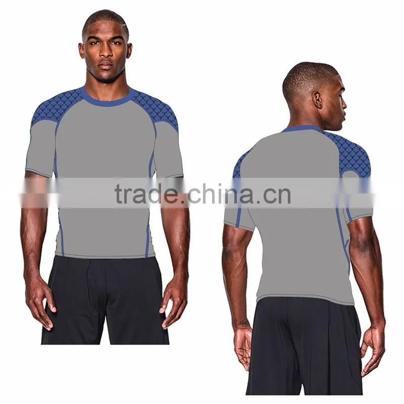 (OEM FACTORY)dri fit fabric sports tracksuit men fitness t shirts