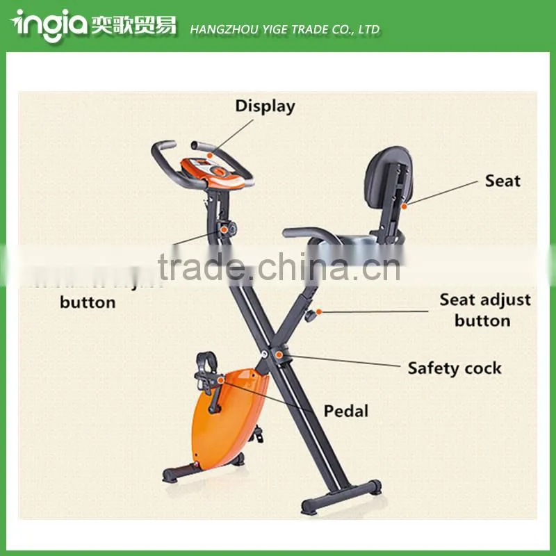 X-Bike Confidence Fitness Folding Stationary Upright Magnetic Exercise Bike