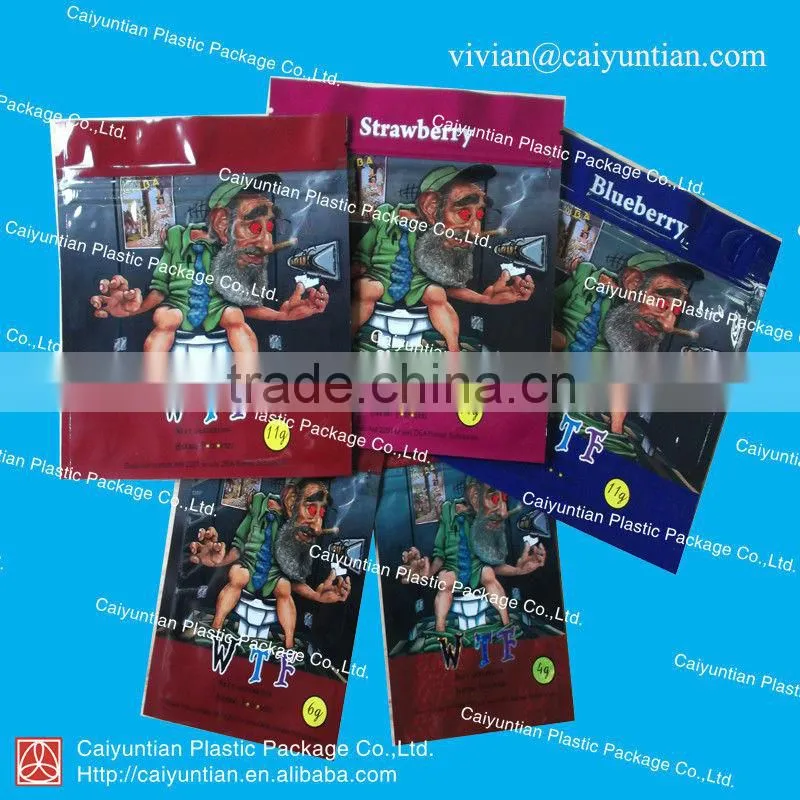 Preprinted alumium foil bag with ziplock