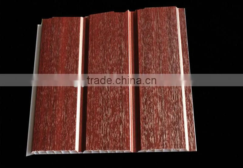 outdoor Two grooves laminated PVC wall panel/ boards