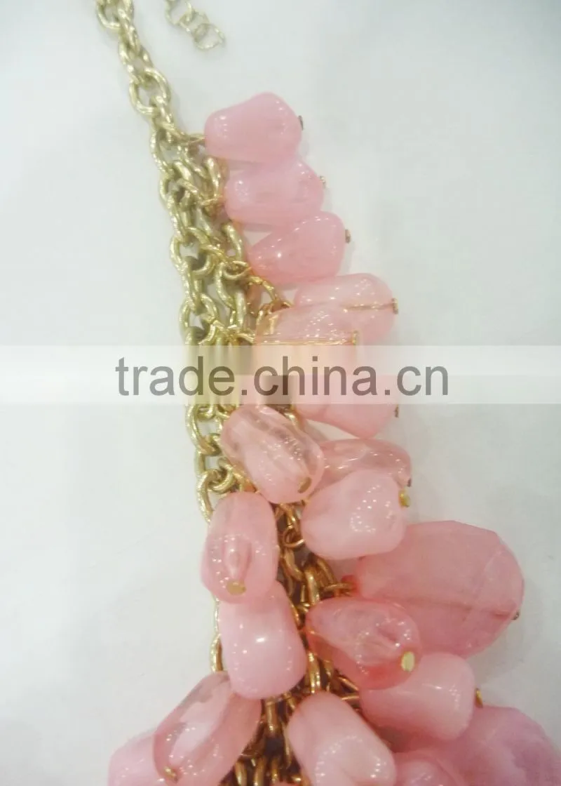 FASHION BEADED NECKLACE EARRING