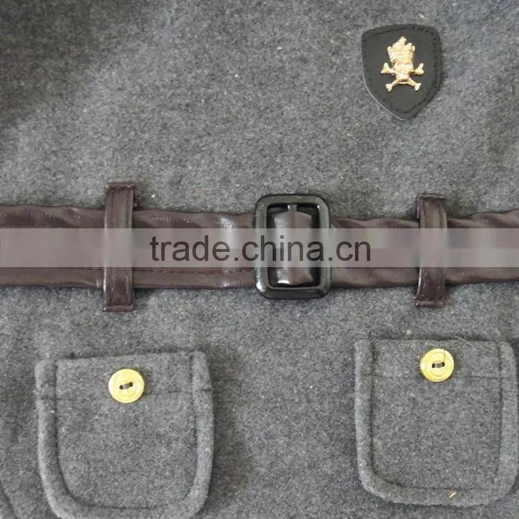 British Style Wasp-waisted Woolen Cloth Dog Coat fit for Spring Autumn and Winter