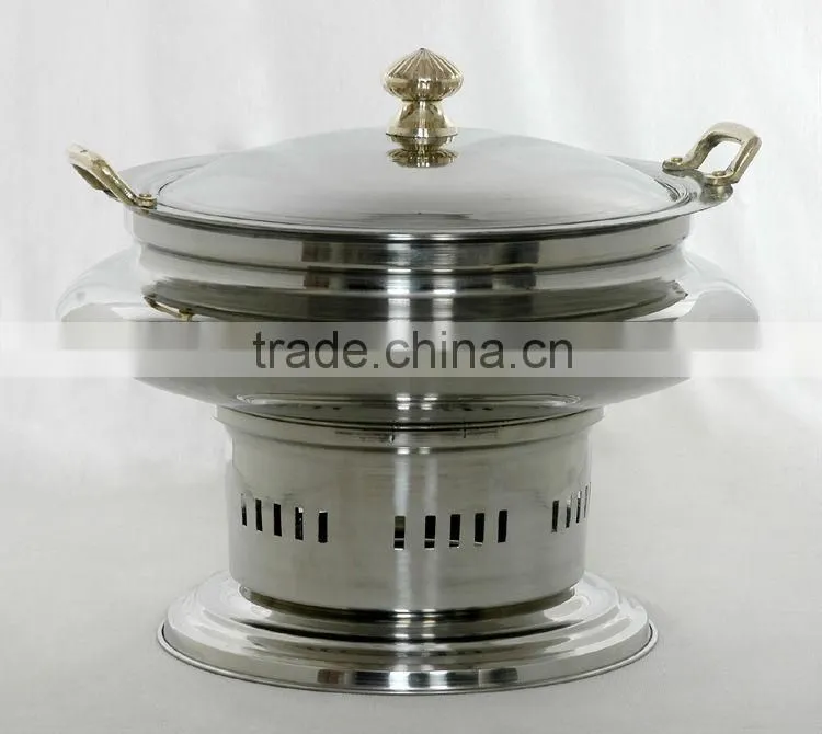 Steel Cheffing Dish, Wedding & Party utensils, food serving dish, hot keeping dish, Catering item, Hotel & Restaurant utensils