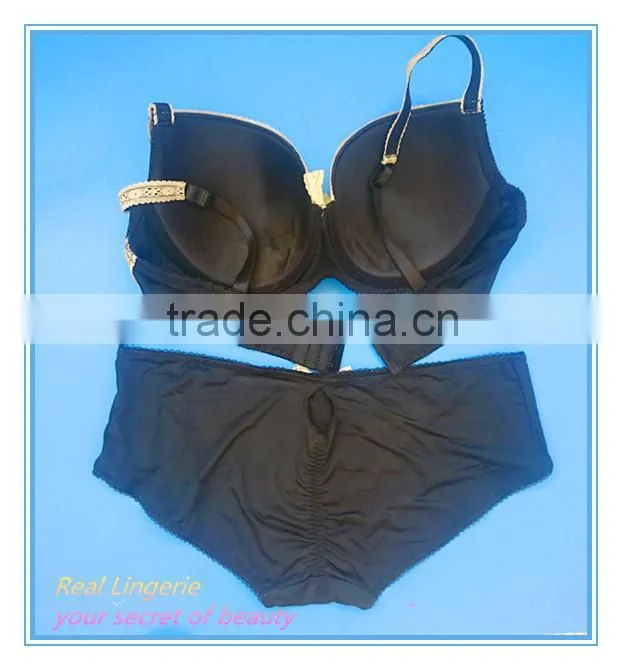 Microfiber Plus Size Bra Set, Bras and Panties