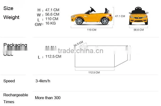 RASTAR wholesale toy made in china electric ride on car for kids