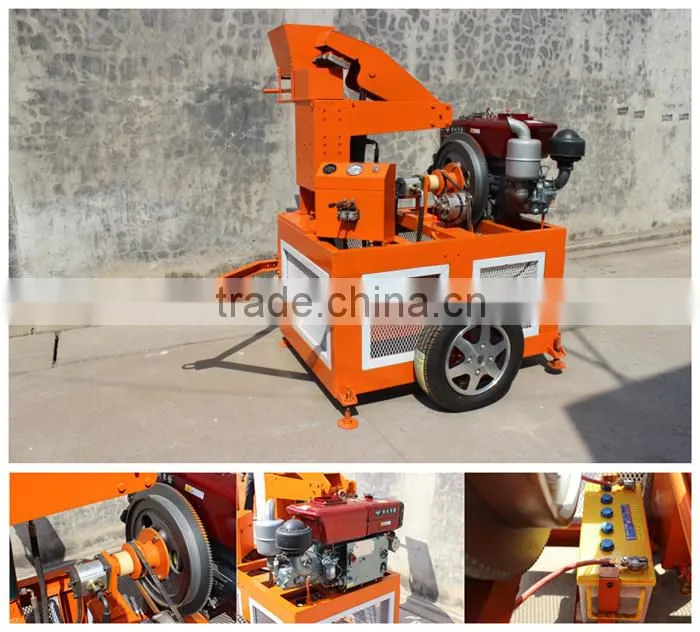 FL1-20 moving hydraform interlocking block making machine, compressed earth block making machine