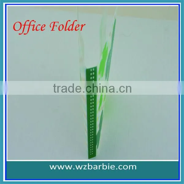 plastic folder/plastic file folder/office plastic folder