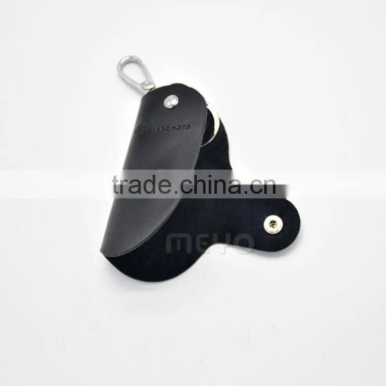New style black leather key holder for business gift
