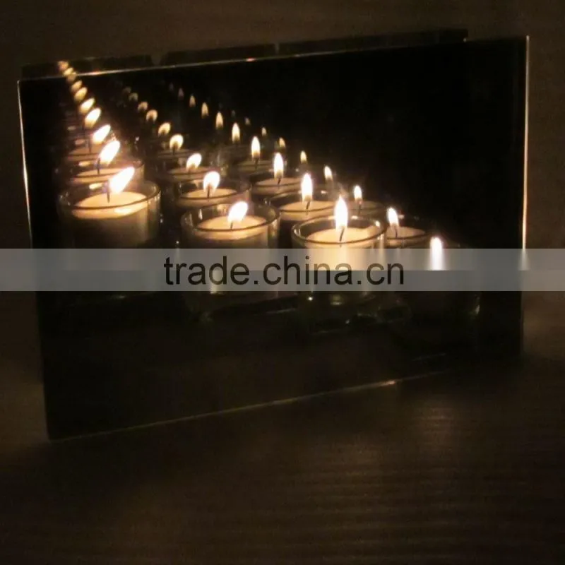 wholesale infinity mirror votive 3-tier candle holders