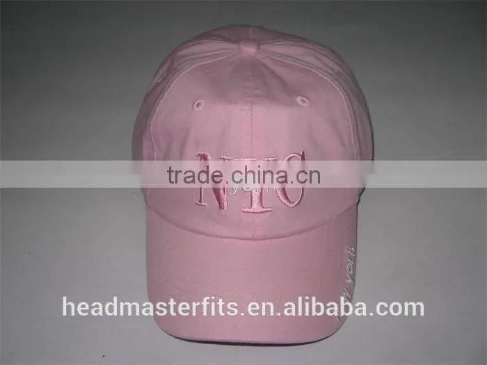 Custom 6 Panel Short Brim Baseball cap Nyc Embroidery Unstructured Baseball Cap