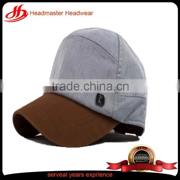 Custom unique 100%cotton baseball hat with metal patch