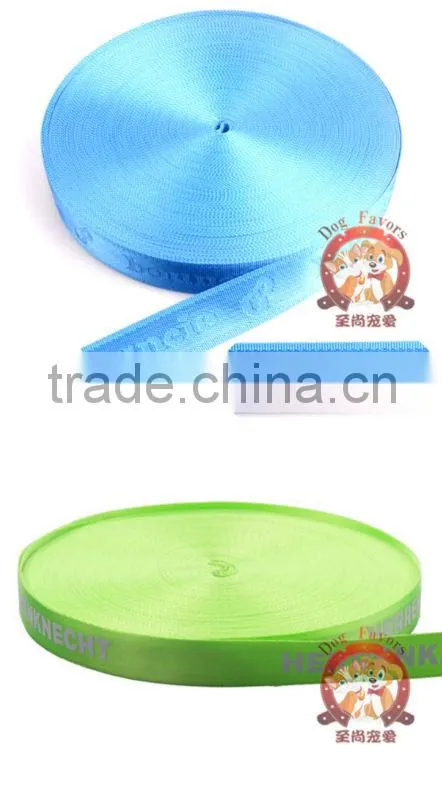 Nylon Jacquard webbing logo printing luggage belt webbing