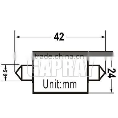 top quality 2W 12v led bus interior light
