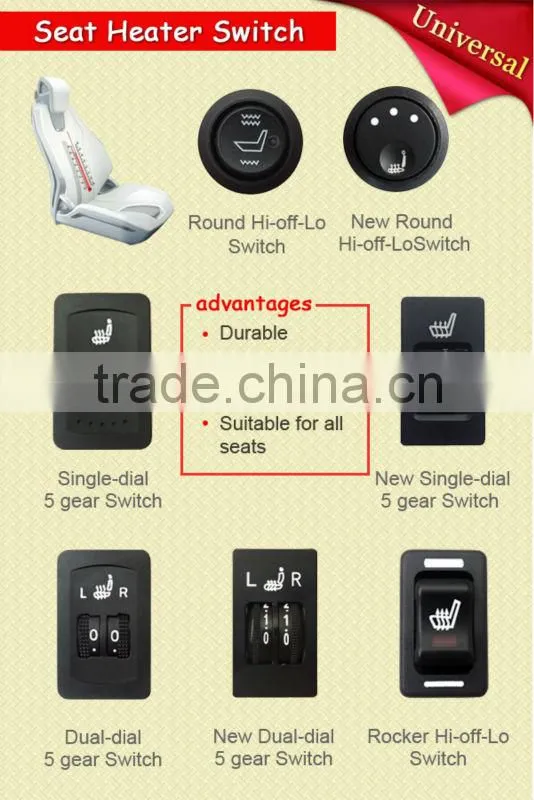 Train carbon fiber seat heater electric element