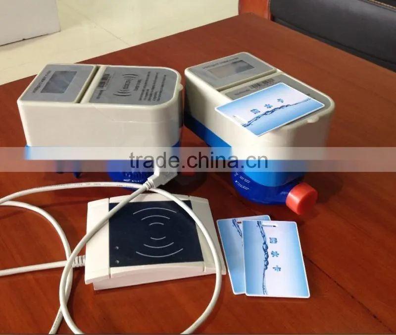Prepaid residential water meter with easy operation